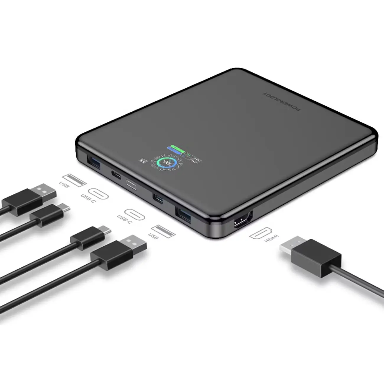 پاور بانک 20000 و هابHDMI پاورولوژی Powerology VoltStream Power Bank PPBCHA89BK